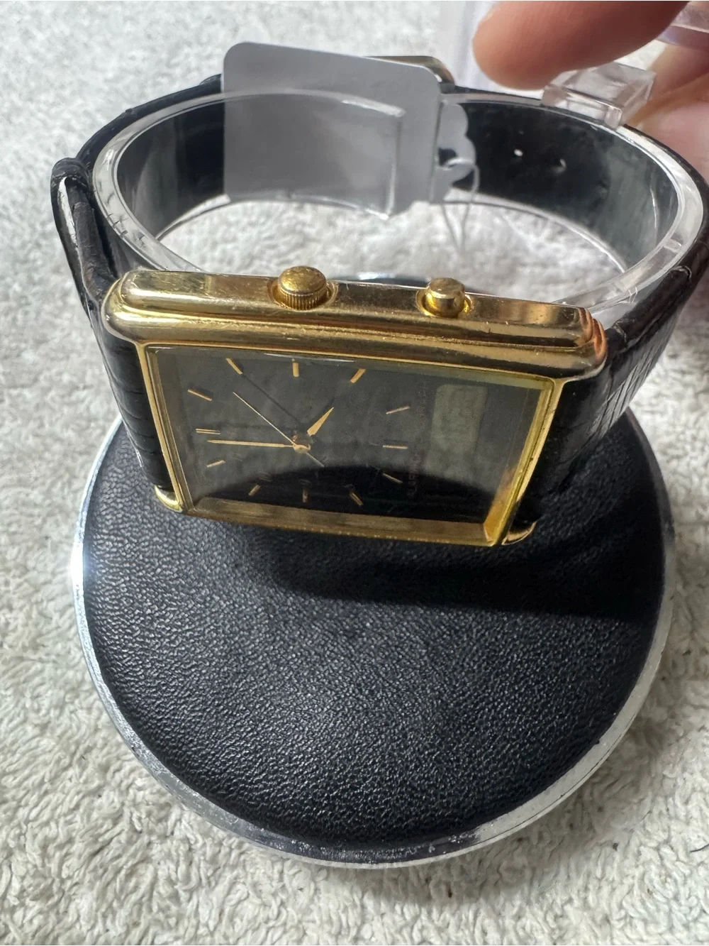 Citizen Gold-Tone Case Black Dial Alarm Chronograph Watch